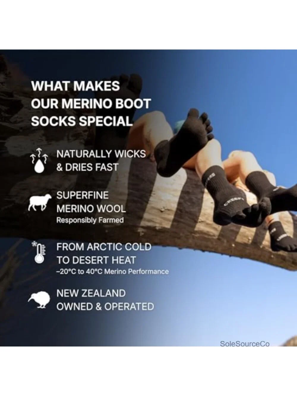 Merino Wool Toe Socks No Show Ankle Running Hiking Unisex